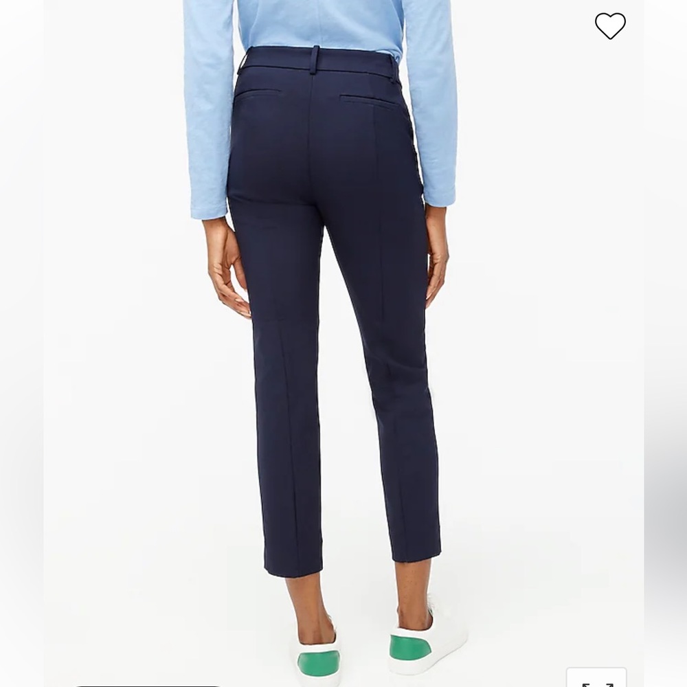 J CREW Slim cropped Ruby pant in stretch twill NAVY